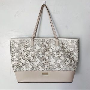 USED Kate Spade Bradford Court Floral Tote Shoulder Bag (WITH FLAWS)